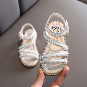 Girls Fashion Imitation Pearl Open-toe Sandals
