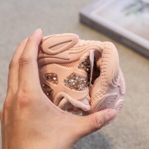 Kids Girls Casual Solid Color Sequin Design Breathable Sneakers