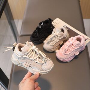 Children Casual Solid Color Breathable Sneaker