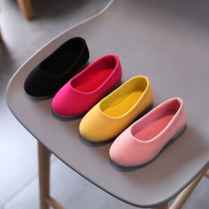Children Kids Toddlers Girls Princess Flats Shoes