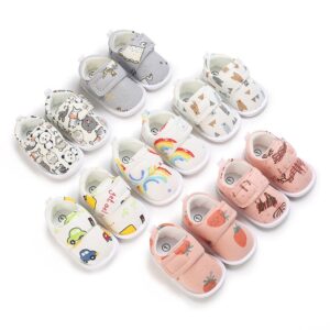 Kids Baby Girl Boy Fashion Soft Sole Cartoon Pattern Flats