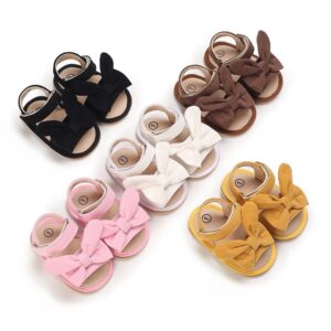 Kids Baby Girl Fashion Basic Solid Bunny Ear Sandals