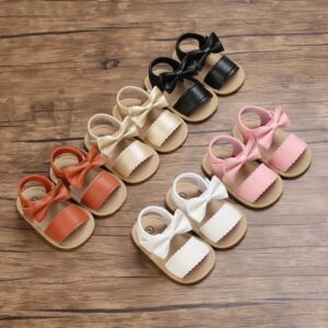 Toddlers Newborn Baby Fashion Girls Bowknot Soft Sole Sandals Shoes