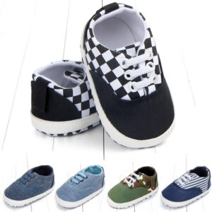 Toddlers Newborn Baby Fashion Girls Boys Canvas Soft Bottom Sports Casual Breathable Shoes