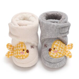 Baby Cute Cartoon Soft Cloth Bottom Snow Boots