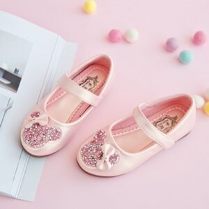 Kids Girls Fashion Rhinestone Princess Soft Sole Flats