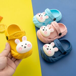Kids Cute Cartoon Animal Hollow Out Non-slip Slippers