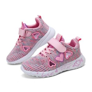 Girls Fashion Heart Hollow Out Design Anti-slip Breathable Sneakers