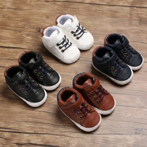 Baby Simple Solid Color PU First Walkers