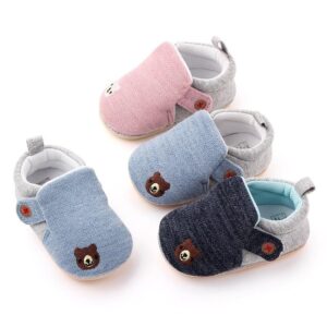 Baby Cute Pattern Double Velcro Closure Prewalker