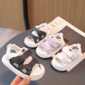 Kids Unisex Summer Casual Cute Round-Toe Velcro Sandals