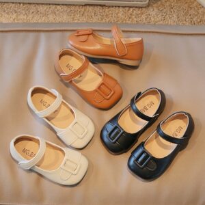 Children Kids Toddlers Fashion Girls Leather Flats Shoes