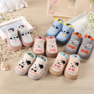 Toddlers Newborn Baby Fashion Girls Boys Casual Basic Cartoon Soft Bottom Casual Floor Shoes