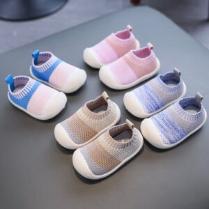 Toddlers Newborn Baby Fashion Girls Boys Casual Basic Mesh Breathable Soft Bottom Casual Shoes