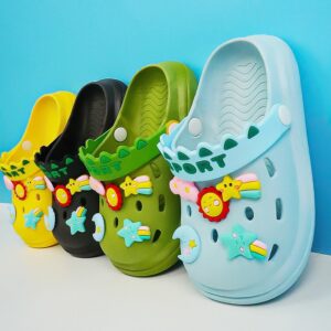 Children Kids Baby Fashion Girls Boys Casual Sun Moon Soft Sole Casual Clogs Slippers Shoes