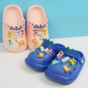 Children Kids Baby Fashion Girls Boys Casual Back To School Pencil Soft Sole Casual Clogs Slippers Shoes