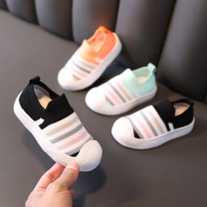 Children Kids Baby Fashion Girls Boys Casual Soft Bottom Color Matching Sneaker Shoes
