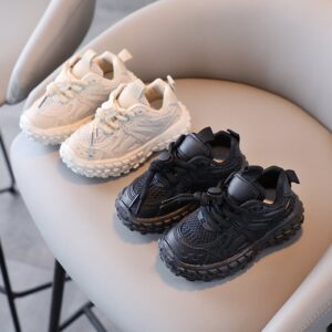 Children Kids Baby Fashion Girls Casual Soft Bottom Net Sports Sneaker Shoes