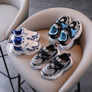 Children Kids Baby Fashion Girls Boys Casual Soft Bottom Color Matching Velcro Closure Sneaker Shoes