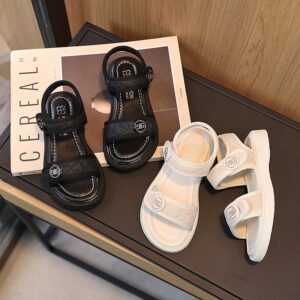 Children Kids Baby Fashion Girls Casual Solid Color Sandals Shoes