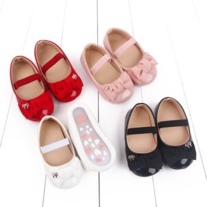 Toddlers Newborn Baby Fashion Girls Bowknot Soft Bottom Princess Shoes