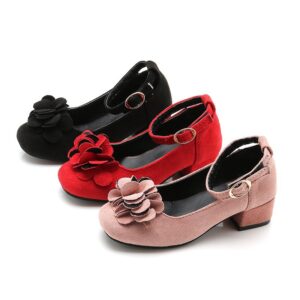 Children Kids Baby Fashion Girls Flower Flats Princess Shoes