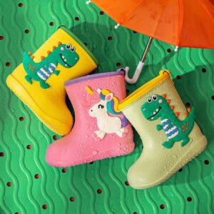 Kids Cute Cartoon Dinosaur Rain Boots