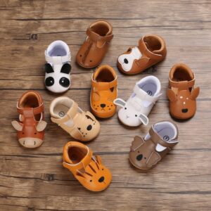 Kids Baby Girl Boy Fashion Cartoon Animal Soft Sole Non-Slip Flats