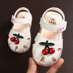 Kids Summer For Girls Cherry Closed Toe Toddler Infant Princess Sandals