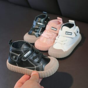 Kids Casual Small Pocket Design Shell-toe Boots