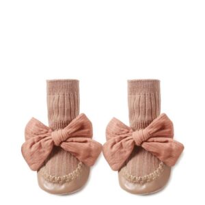 3pairs/set Girls Bow Decoration Middle Tube First Walkers