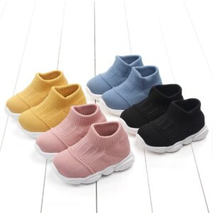 Kids Simple Solid Color Sneakers