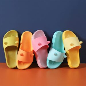 Kids Fashion Solid Color Pattern Non-slip Slippers