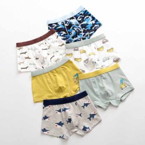 Kids Toddler Boys Cute Cartoon Print Underwear Boxer Pants Sets