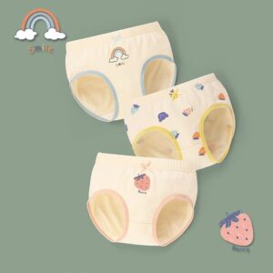 Kids Girls Cute Cartoon Print Underwear Sets