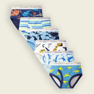 Kids Toddler Boys Cute Cartoon Stripe Dinosaur Print Cotton Briefs