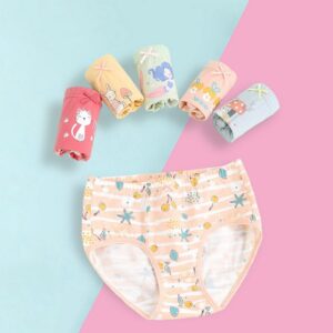 Kids Toddler Girls Cotton Underwear Cartoon Print Briefs Sets