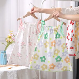 Children Kids Baby Fashion Girls Casual Basic Sleeveless Multicolor Print Suspender Dress