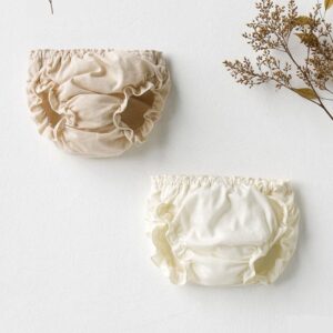 Baby Basic Solid Color Stringy Selvedge Elastic Briefs