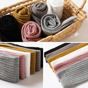 Baby Girls Basic Solid Color Knit Elastic Leggings