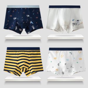 Boys Basic Cartoon Pattern Underwear