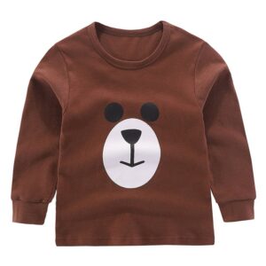 Children Cotton Print Long Sleeve Leisure Wear