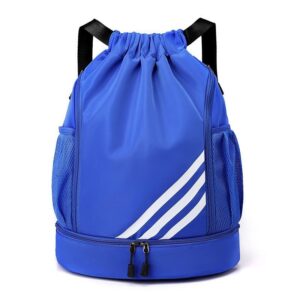 Fashion Color Matching Drawstring Sports Large Capacity Backpack School Bag