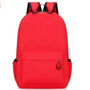 Children Fashion Girls Boys Color Matching Canvas Backpack School Bag
