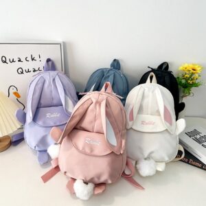 Children Kids Toddlers Fashion Girls Cartoon Bunny Pattern Backpack