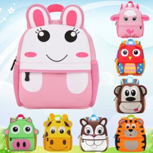 Kids Cartoon Animals Shape Waterproof Kindergarten Backpack