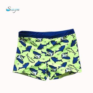 Children's Shark Printed Boys Swim Shorts