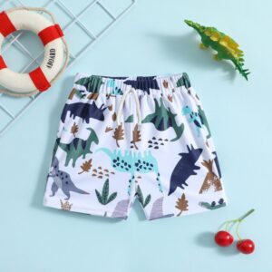 Toddlers Newborn Baby Fashion Boys Cartoon Dinosaur Printed Swimwear Shorts