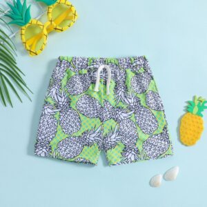Toddlers Newborn Baby Fashion Boys Cartoon Pineapple Printed Swimwear Shorts