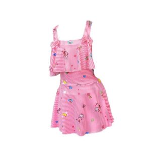 Kids Toddler Girls Fashion One Piece Princess Boxer Swimsuit